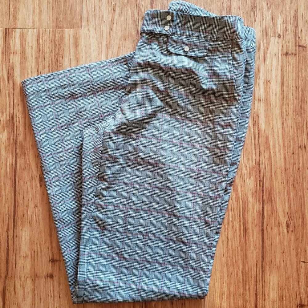 IZOD Straight Fit Plaid Pants (Size 8)